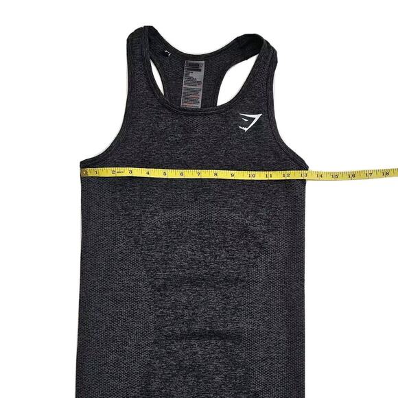 Gymshark (Womens Medium) Vital Seamless Tank Top Sleeveless Shirt Racerback Gray - Picture 4 of 5
